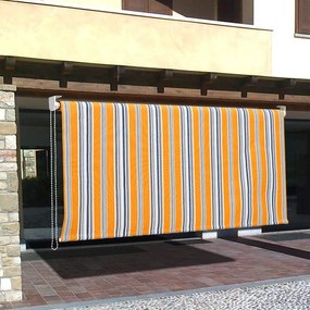 Tenda a rullo da sole T1 riga gialla 200x250 cm