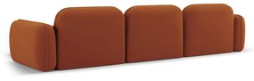 Divano angolare in velluto arancione (angolo destro) Audrey - Interieurs 86