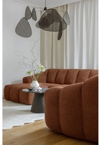 Divano angolare color terracotta (con penisola a destra/a U) Shell – Miuform