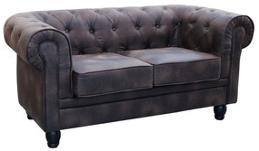 CHESTERFIELD - divano vintage in ecopelle