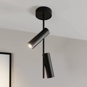SIGMA Faretto da soffitto Leda 2, 2 luci, nero