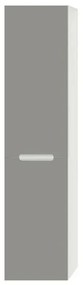 Pensile bagno sospeso rovere bianco e tortora H 140 ante soft-close Iris