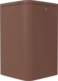 Plafoniera da soffitto E27 Quadrata IP54 in Alluminio - Corten