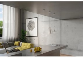 Lampadario a sospensione con filo DEMI 1xE27/60W/230V bianco