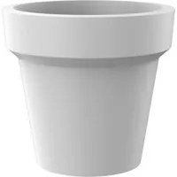 Vaso 115x105 cm in Resina Arkema POT M Bianco