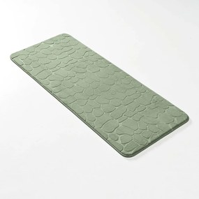 Tappetino da bagno verde 50x120 cm Ricochet - douceur d'intérieur