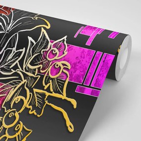 Carta da parati – Illustrazione floreale