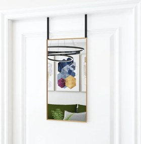 Specchio da Porta in Vetro e Alluminio disponibile in varie dimensioni, 30 x 60 cm / Oro