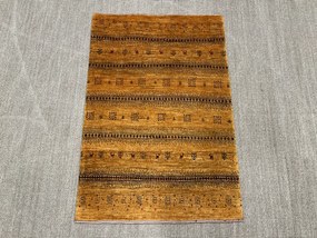 Loribaft Tappeto persiano 120x80 Giallo (Iran) Annodato A Mano