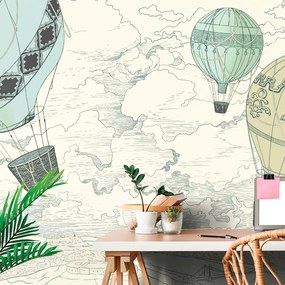 Carta da parati autoadesiva – Palloncini nei colori