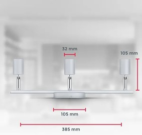 B.K.Licht 1409 - Luce Spot a LED 3xGU10/5W/230V