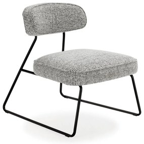 Poltrona bianca e nera Elon – Marckeric