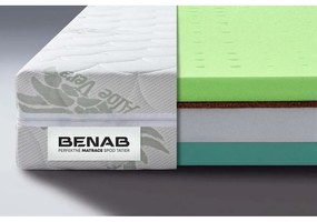 Materasso bifacciale in schiuma dura/media 80x200 cm BonHarmony HR BIO - BENAB