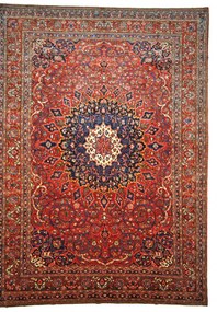 Bakhtiar Tappeto persiano 350 x 490 Rosso (Iran) Annodato A Mano