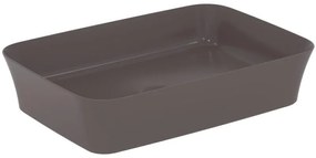 Lavabo da appoggio IDEAL STANDARD rettangolare in ceramica L 55 x H 12.5 x P 38 cm marrone piletta non inclusa