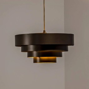 Lampada a sospensione Rings Luminex, dimmerabile, Ottone / Oro, Soggiorno / Sala da pranzo, Metallo, Moderno, Lampada a sospensione