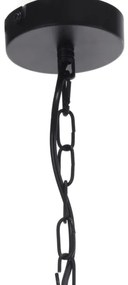 ONLI - Lampadario a sospensione con catena ZAIR 1xE27/22W/230V nero/argento