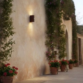 Applique Stondata 2xGU10 con Sensore di Movimento IP65 - Corten