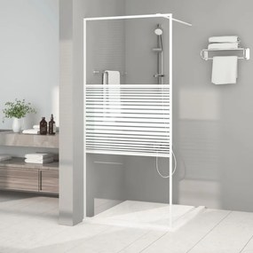 Parete Doccia Walk İn Bianca 90x195 Cm Vetro Trasparente Esg /