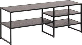 Tavolo TV nero in frassino 120x46 cm Seaford - Actona