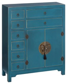 Cassettiera alta blu 73x90 cm Oriente - Ixia