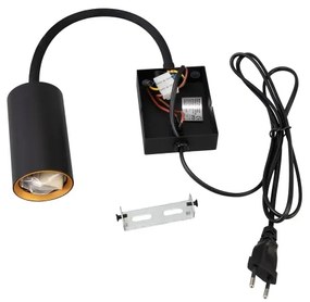 Brilagi - Lampada flessibile da muro SELE 1xGU10/30W/230V nero/oro