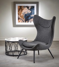 Poltrona Atlantis in antracite/nero - H106 cm