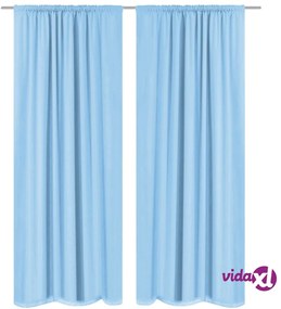 vidaXL Tende Oscuranti a Doppio Strato 2 pz 140x245 cm Turchesi