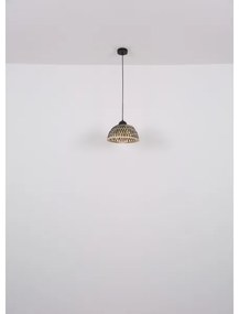 Globo 15767H1 - Lampadario a sospensione con filo COLLY 1xE27/15W/230V bambù