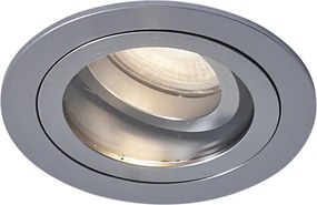 Faretto da incasso moderno color canna di fucile regolabile IP44 - Chuck