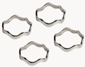 Portatovaglioli in metallo Anna 4 pz