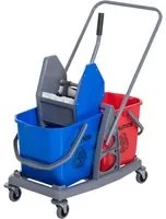 EasyComfort Carrello delle Pulizie Professionale 2 Secchi Capacit 25L Strizzatore 73 45 92cm