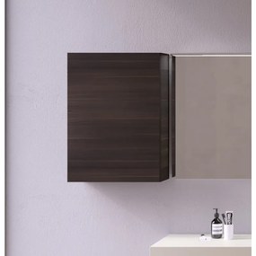 Pensile bagno Barrik bianco matt in mdf, 1 anta apertura da sinistra P 22 x L 50 x H 70 cm