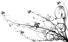 Carta da parati – Con motivo floreale