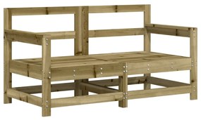 Set salotto da giardino 7 pz in legno impregnato di pino