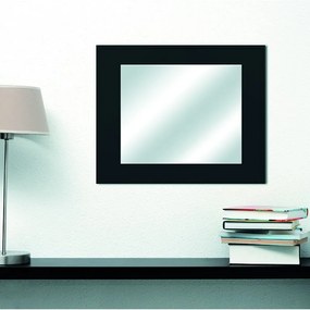 Specchio Prince rettangolare in legno nero 60 x 90 cm