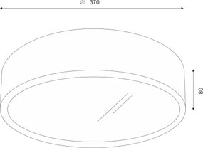 Brilagi - LED RGBW dimmerabile plafoniera CARVALHO 2xE27/15W/230V Wi-Fi rovere pr. 37,5