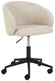 Sedia da ufficio beige Eleanor – Actona