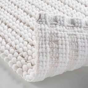 Tappetino per il bagno bianco 50x80 cm Voltis – douceur d'intérieur