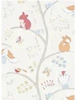 Sanderson Carta da parati Going Batty - Rot/ Blau