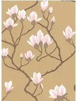 Cole & Son Carta da parati Magnolia - Antikgold/ Altrosa/ Weiß