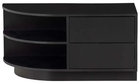 Tavolo TV modulare nero in legno di pino 78x40 cm Finca - WOOOD