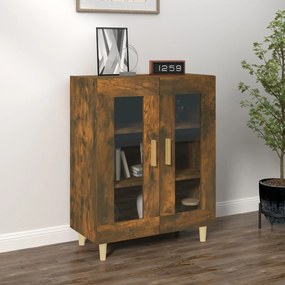 Credenza Rovere Fumo 69,5x34x90 Cm İn Legno Multistrato /