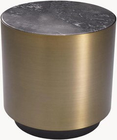 Tavolino rotondo con piano in marmo Porter