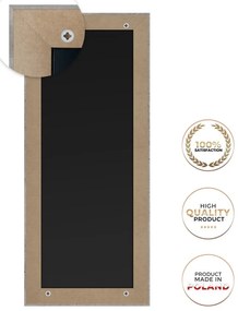 Specchio da parete con cornice marrone, 47 x 147 cm Paris - Styler