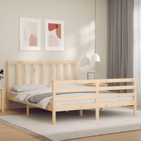 Giroletto con testiera 160x200 cm in legno massello