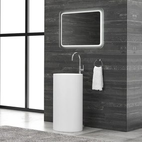 Lavabo a terra freestanding colore opaco bianco MIL-FB - KAMALU