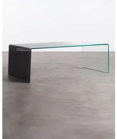 Tavolino Rettangolare in Cristallo Temperato (120x60 cm) Lidon - The Masie