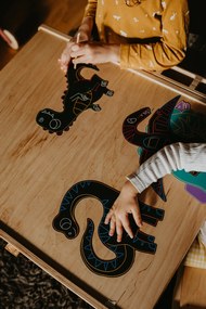 Scratch art - Sagome di dinosauri