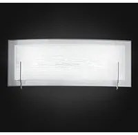 Applique Moderna Overlap Cromo Led Luce Calda Piccola